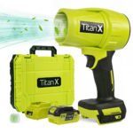 TitanX 21V Cordless Leaf Blower & Portable Snow Blower – 1300mAh Battery for Garden & Outdoor Use